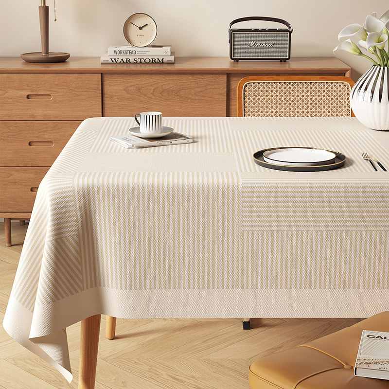 YL-38983 Custom Rectangular Tablecloth Vintage Style, Waterproof, Oil-Proof, and Maintenance-Free - view 5