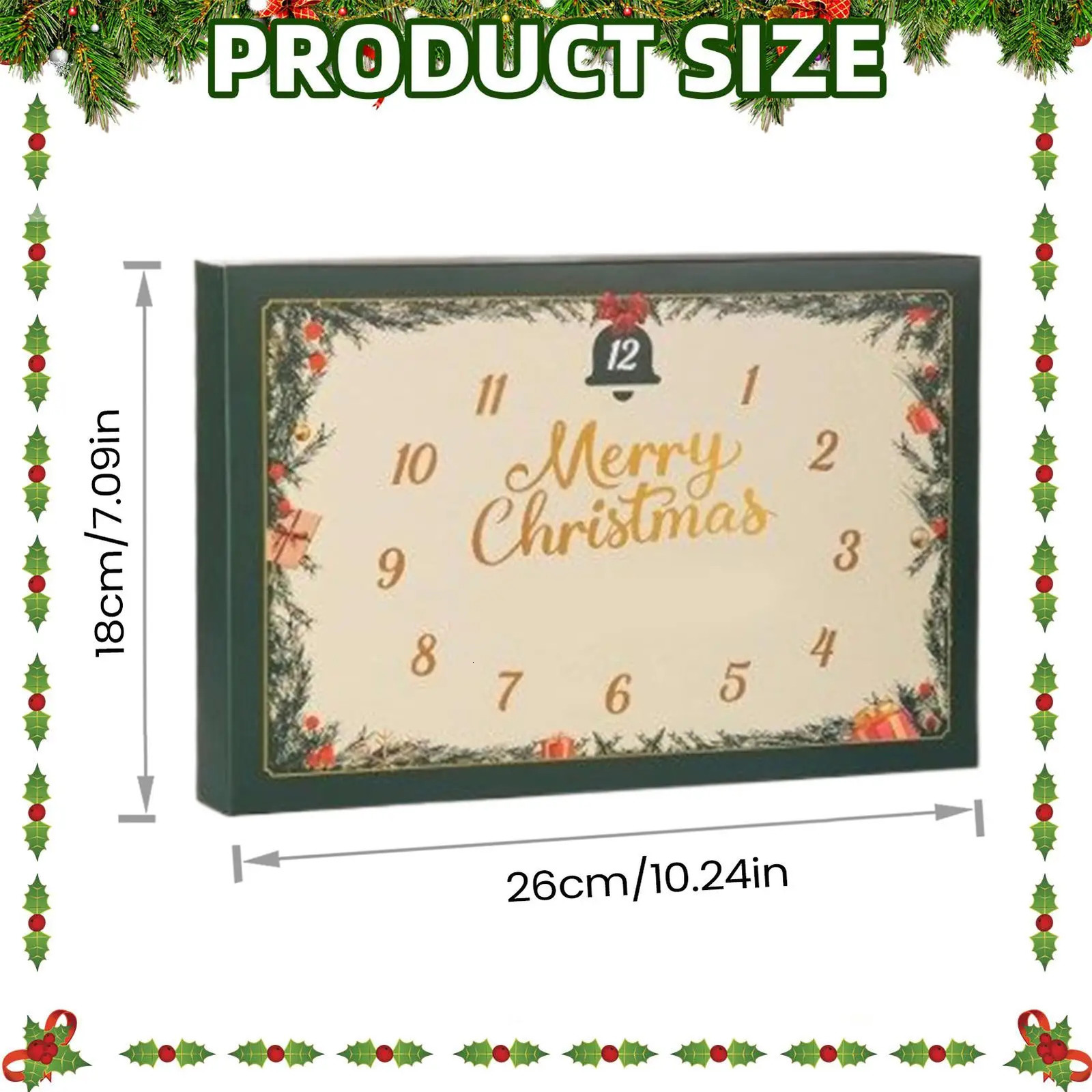 Christmas Countdown Calendar Advent 2d Acrylic Holiday Themed Decorations 24 Days Handmade Emotional Crochet Toys with Positive 260725 - view 7