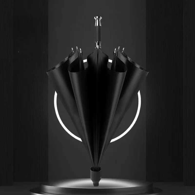 For Rolls-Royce Bentley AMG Luxury Cars Fully Automatic Extra Long Handle Straight Golf Business Advertising Car Umbrella J260727 - view 4