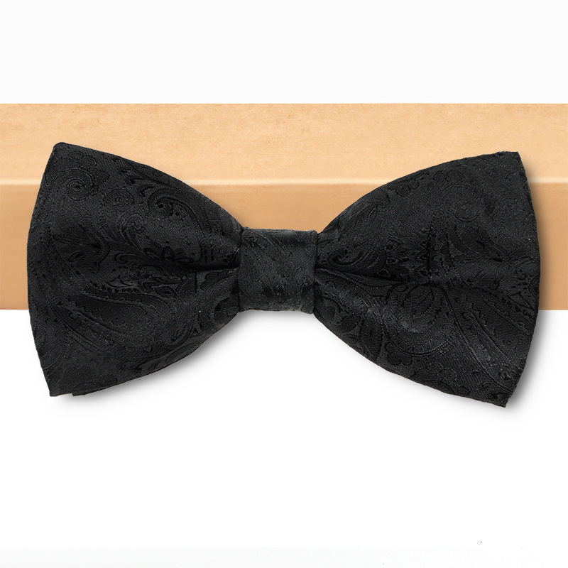 Designer Tie In Stock Men s Groomsmen Groom Wine Red Black Tie Formal Wedding Style Bow Tie for Men Fashionable and high-quality bow tie - view 3
