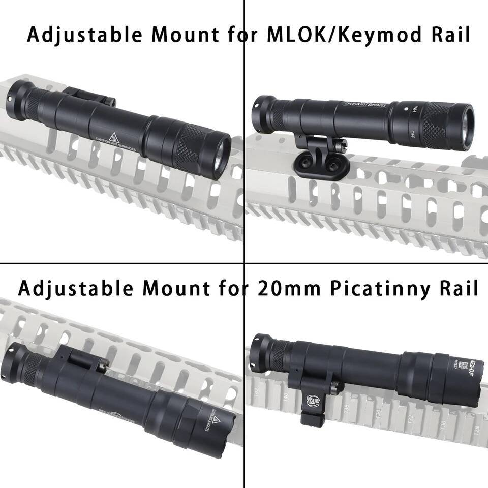 Tactical Surefire M340 M640 M340V M600-DF SF Flashlight Led Scout Light 20mm Picatinny Rail M LOK Mount Airsoft Hunting Gun Lamp J260727 - view 3