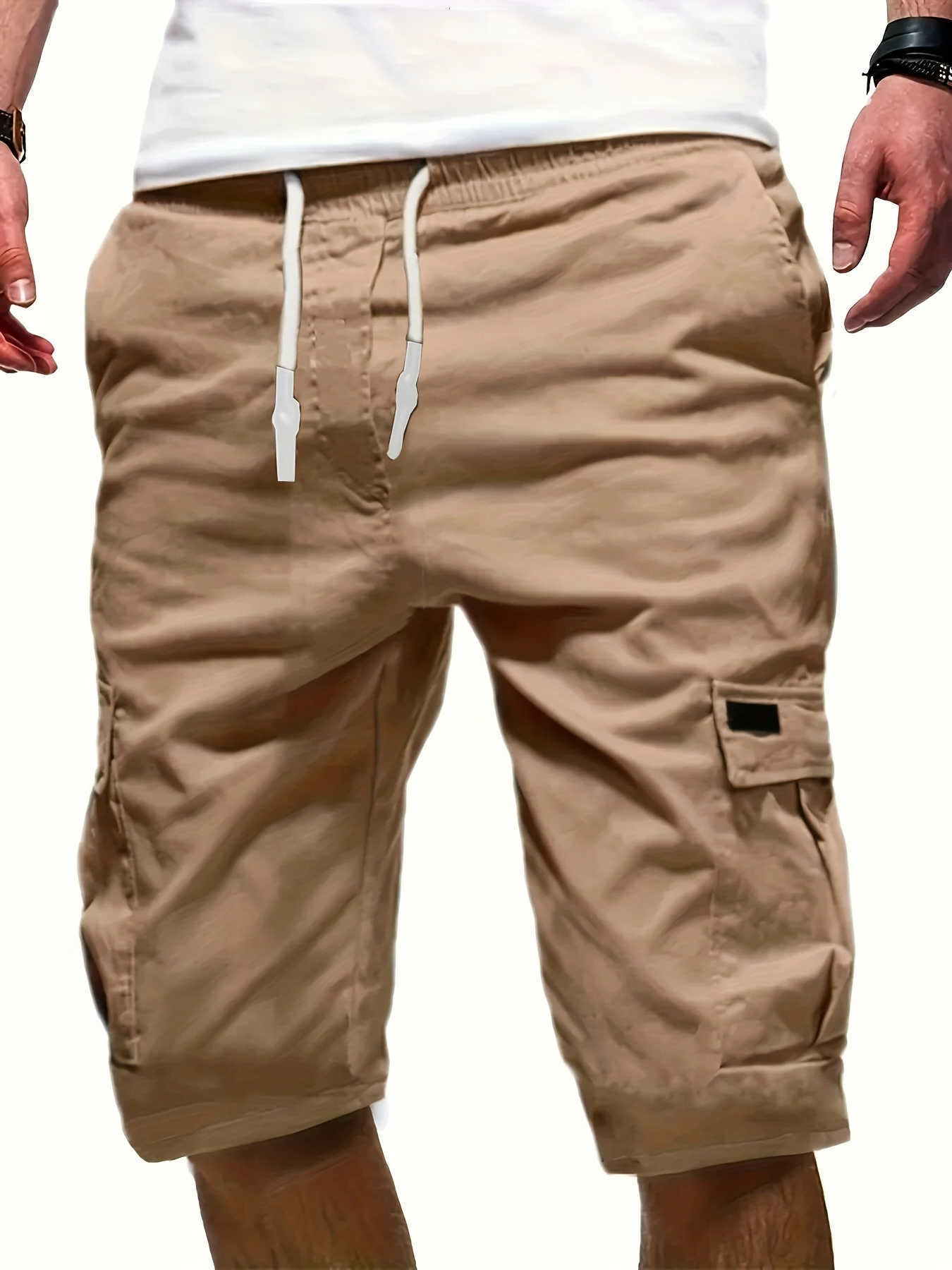 Cargo Cool Plus Pantaloncini Taglia Moda Uomo Estate Taglie Grandi Pantaloni Casual Taglie Grandi Studenti Tendenza Port Wind Pantaloni Da Palestra-image
