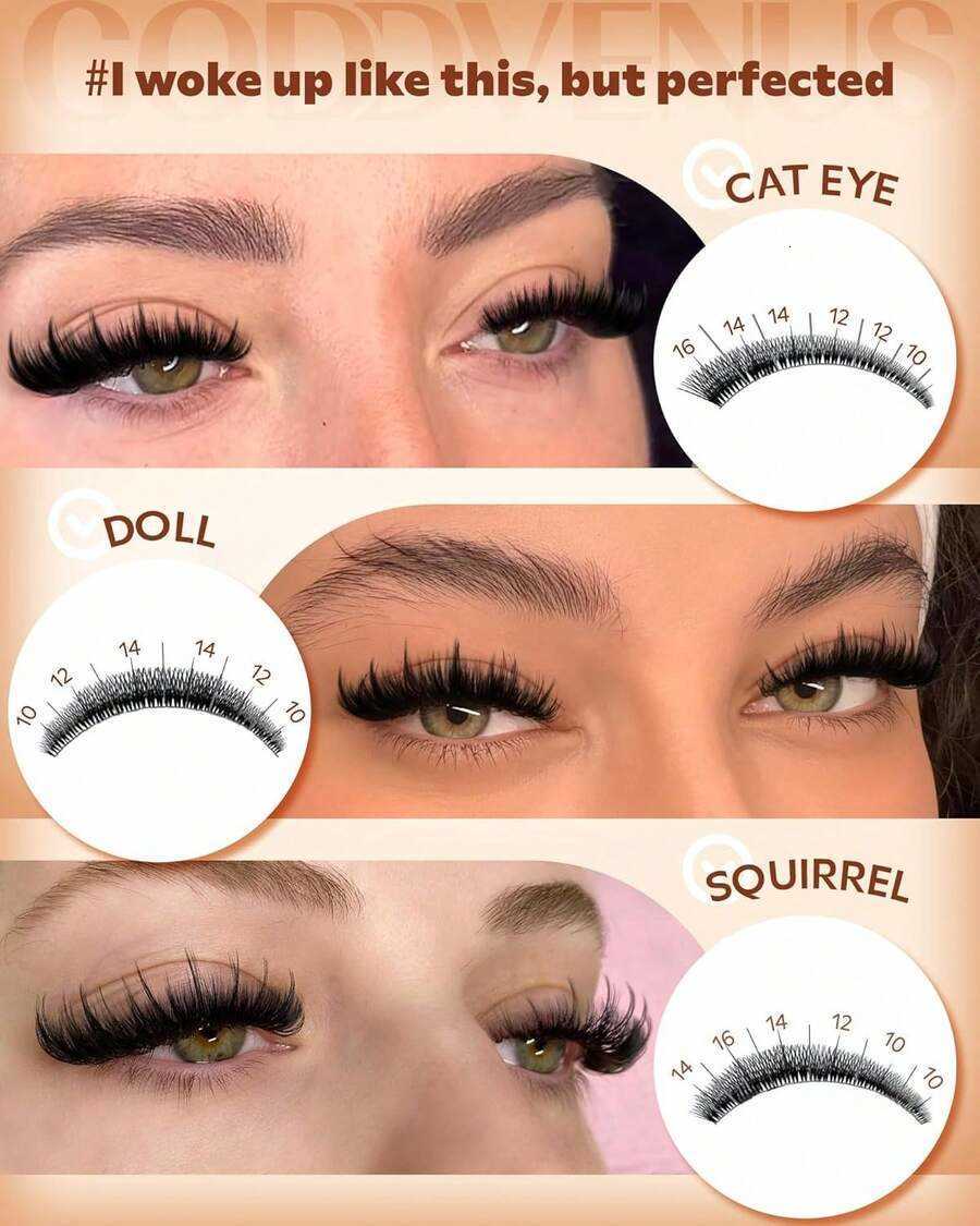 MOONAEGEAN Manga Lash Clusters With Spikes Wispy Cluster Eyelash Extensions Fluffy Anime Eyelashes Clusters Reusable Faux Mink Fairy Individual Lash E - view 8
