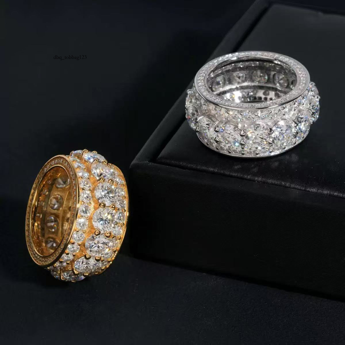 Elegante Gioiello Femminile In Argento 925 - Anello Con Accento In Pietra Preziosa Moissanite Di Qualità VVS Premium 96-image