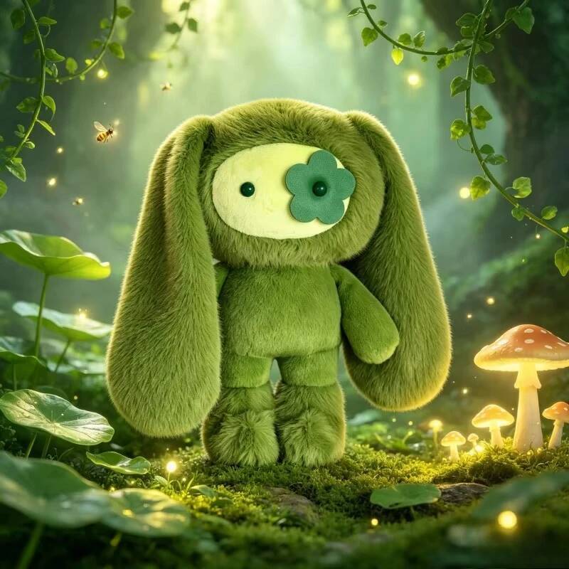 Large Cute JUJU Long Ear Bunny Plush Doll Soft Fluffy Stuffed Rabbit Animal Toy Home Decor Birthday Gift J260727 - view 7