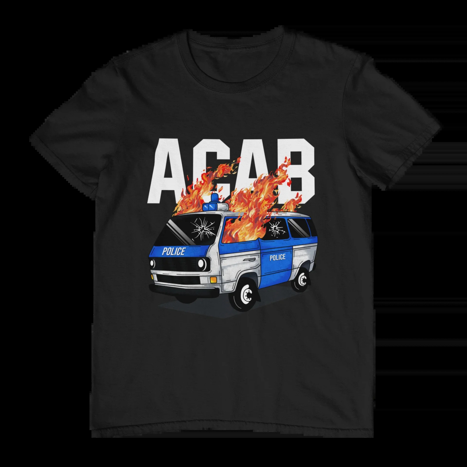 ACAB Car Hooligans Ultras Men Women T-shirt Outdoor Street Casual Fashion Hip-hop Rock Pure Cotton Short-sleeve Clothing 260721