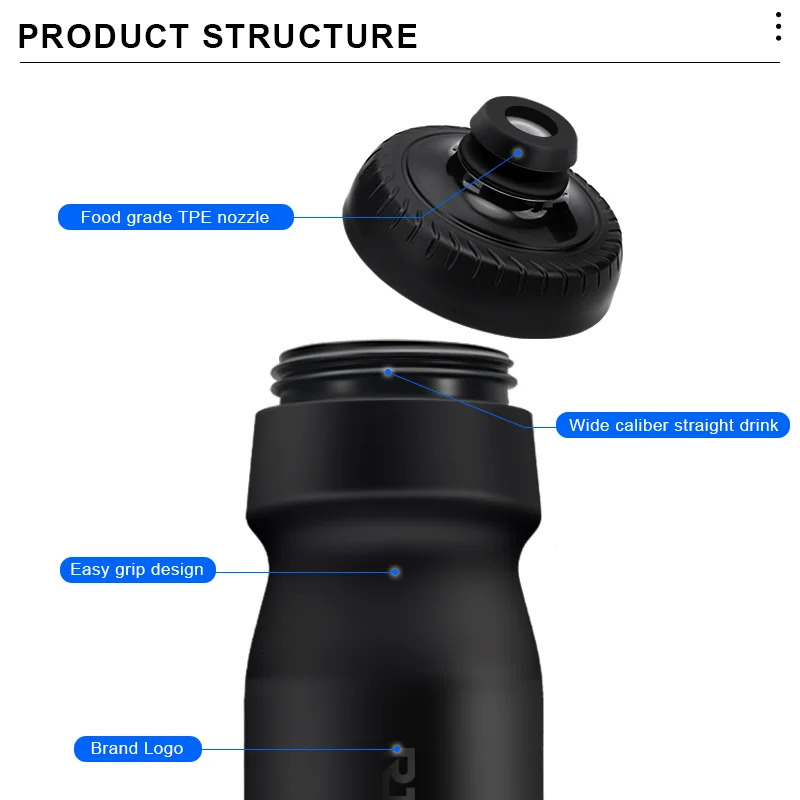550650ML Bike Water Bottle High-Quality PP5 Taste-Free Outdoor Sports Large Capacity Squeeze Bicycle Kettle Cycling Drink Cup 260722 - view 3