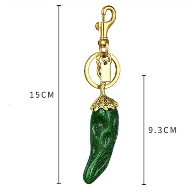 Charm Resin Chili Pepper Bag Italian Horn Lucky Keyring High Gloss Designer Purse Accessories Gifts For Women Trendy Aesthetic H260727 - view 7
