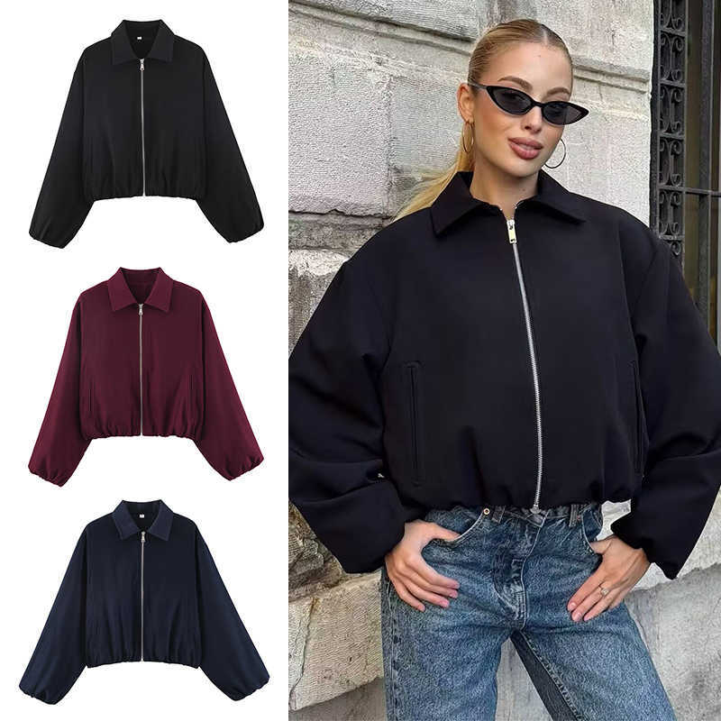 Womens Bomber Sltnx Jacket Zip Puffed Varsity Jackets For W…