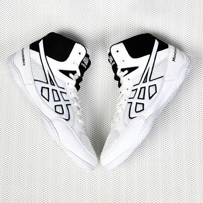 Brand MINGSIBO Pro Boxing Boots Competition Training Men's Women Wrestling Fighting Sanda Weightlifting Squat Shoes 26L0729 - view 6
