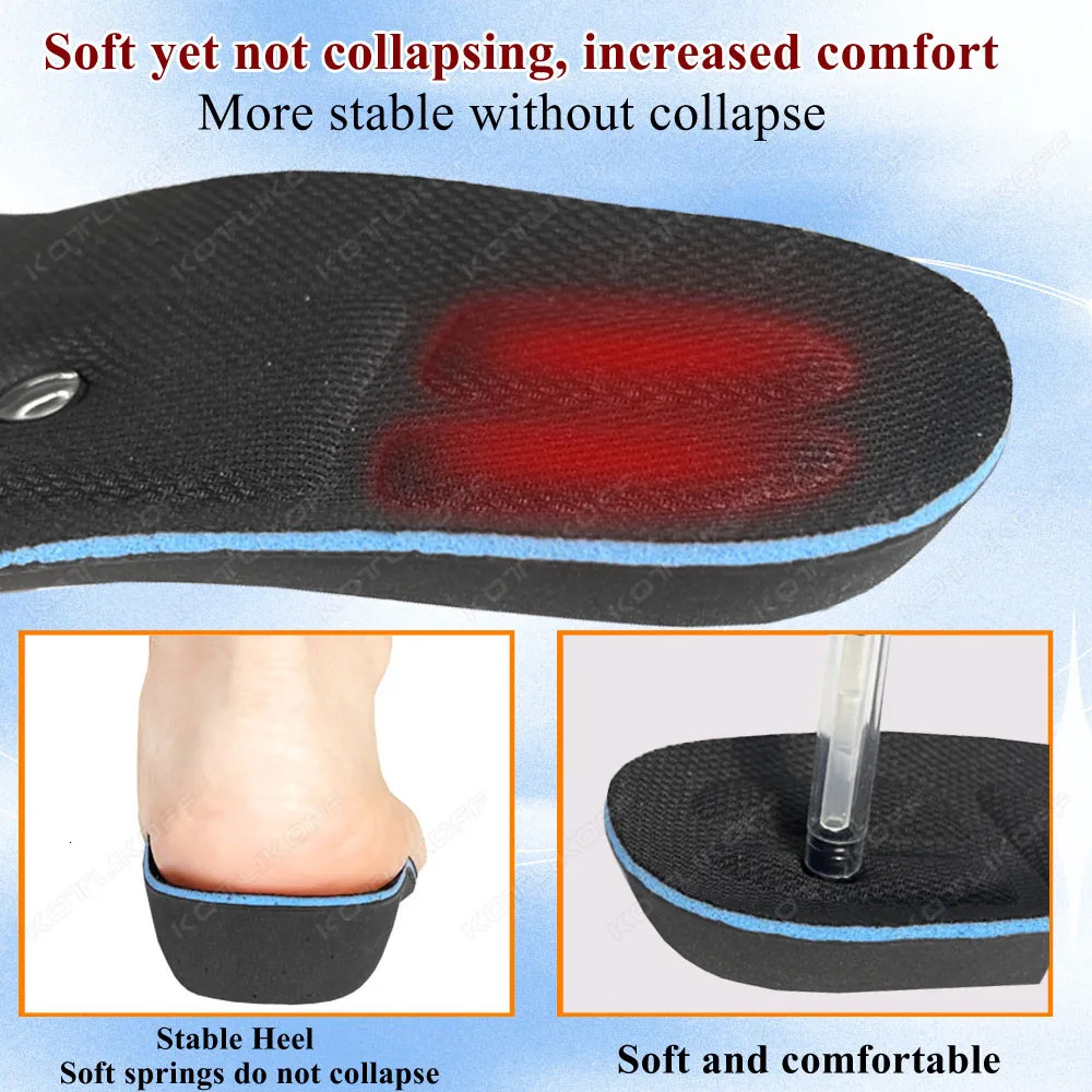 KOTLIKOFF 1Pair Invisible Height Increase Insoles With Magnet Therapy Arch Support Orthopedic Women Men Shoes Heel Lift Shoe Pad 260728BJ - view 5