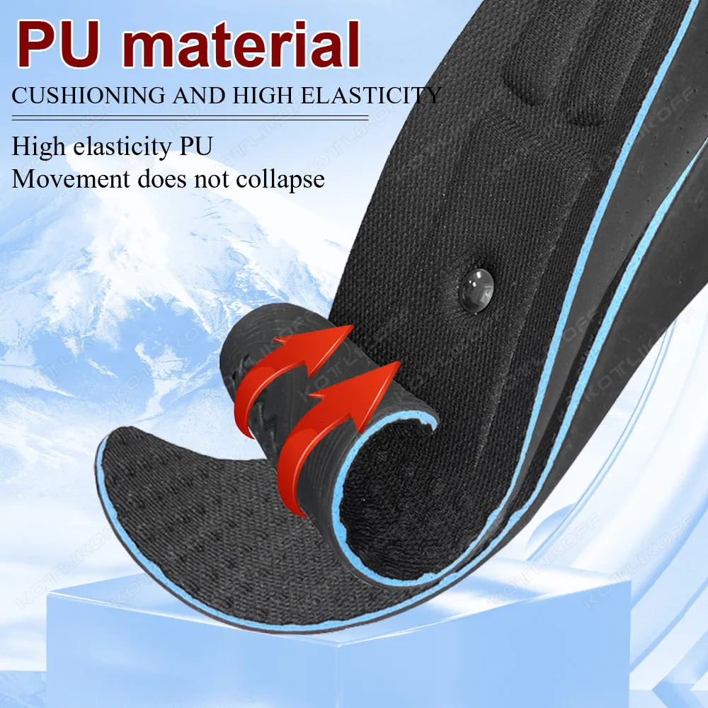 KOTLIKOFF 1Pair Invisible Height Increase Insoles With Magnet Therapy Arch Support Orthopedic Women Men Shoes Heel Lift Shoe Pad 260728BJ - view 3
