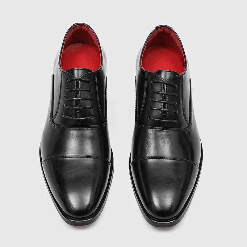 Mens leather shoes with British style wedding three-piece dress formal suit high-heel painted leather mens shoes X260729 - view 5