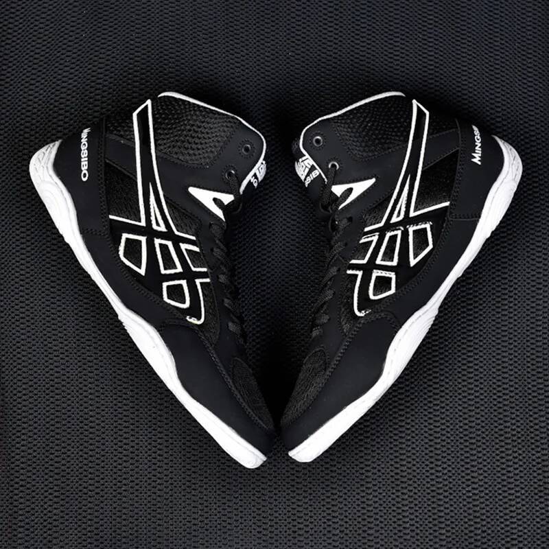 Brand MINGSIBO Pro Boxing Boots Competition Training Men's Women Wrestling Fighting Sanda Weightlifting Squat Shoes 26L0729 - view 5