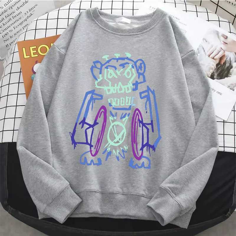 fashion Anime Jinx Arcane Hoodie O-Neck Fleece Harajuku Hip Hop Pullover Tops Popular Music Sweatshirt Fans Gift tops Z260728 - view 5