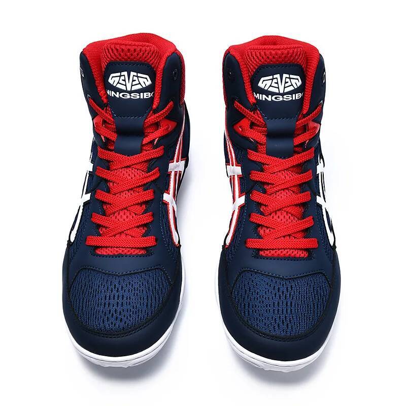 Brand MINGSIBO Pro Boxing Boots Competition Training Men's Women Wrestling Fighting Sanda Weightlifting Squat Shoes 26L0729 - view 3