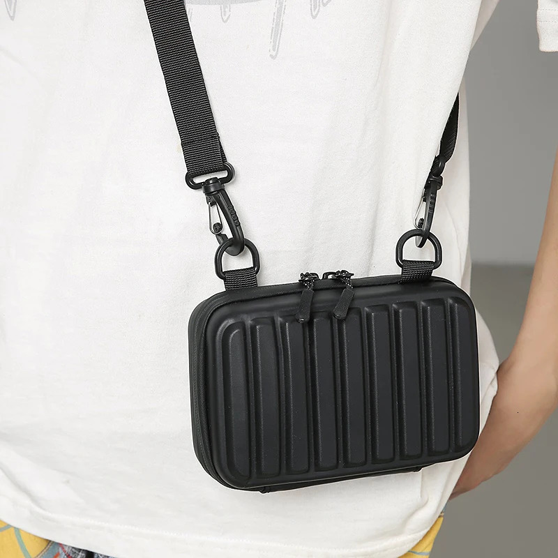 Unisex Leisure Shoulder Bag Army Green PVC Transparent Crossbody Bag For Women Mini Box Handbag Purse Casual Sling Bag 260728 - view 4