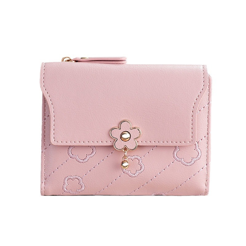 free shpping luxury 2026 Hot Short Designer Wallet Versatile Embroidered Flower Small Wallet for Women - view 9