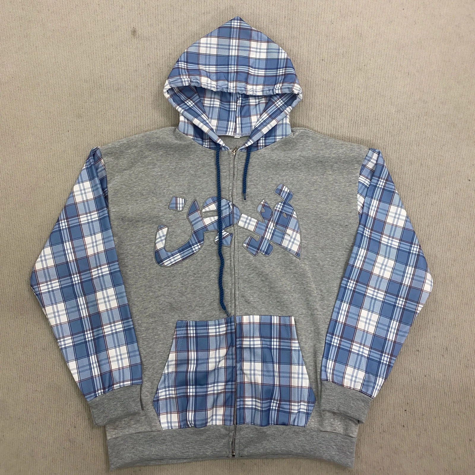 Street Trendy Harajuku Versatile Retro Ins Color blocked Autumn/Winter Hooded Zipper Hoodie Fashion Y2k Clothing 260729 - view 5
