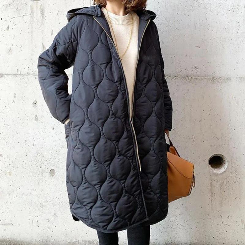 Women's Trench Coats Womens Hooded Jacket Checkered Thin Co…