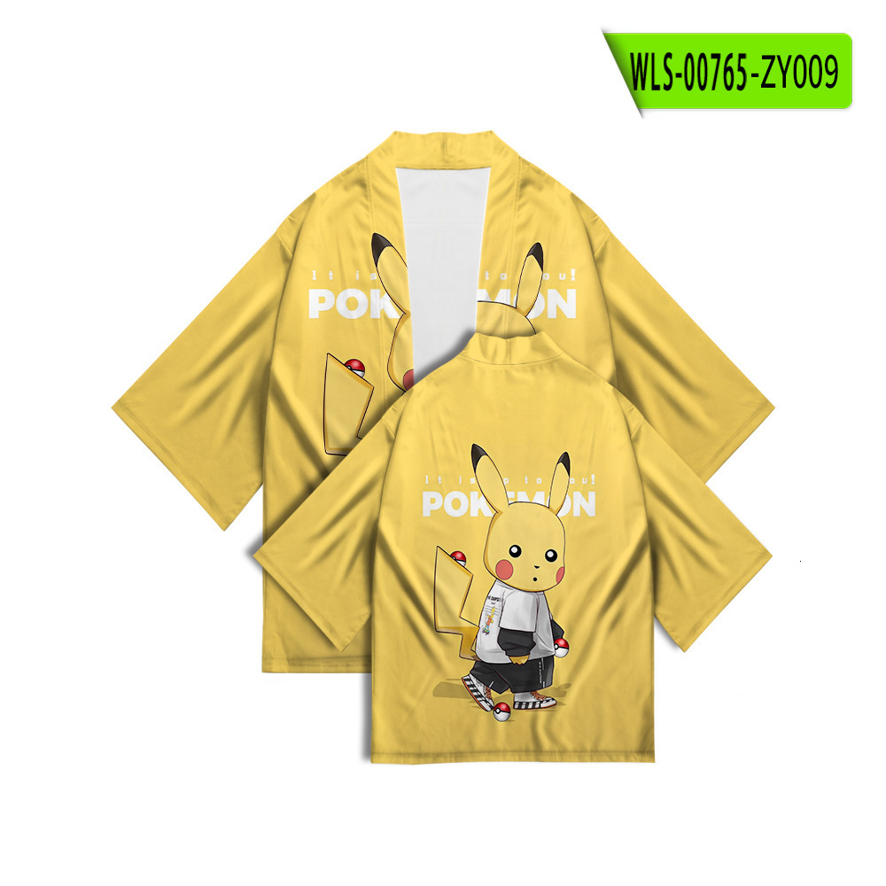 COS Pokemon Magikarp Yukata Anime T-Shirt Trendy Loose Coat for Teenagers and Kimono Beach Pants cc1e - view 6