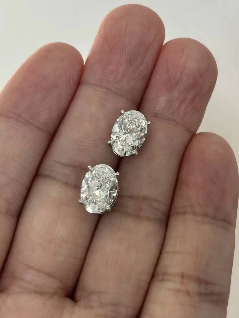 Luxury Jewelry Stud Earrings Set 05ct 1ct IGI Certified Diamond Lab Grown 18K Gold Classic Single Diamond Elegant Earrings - view 7