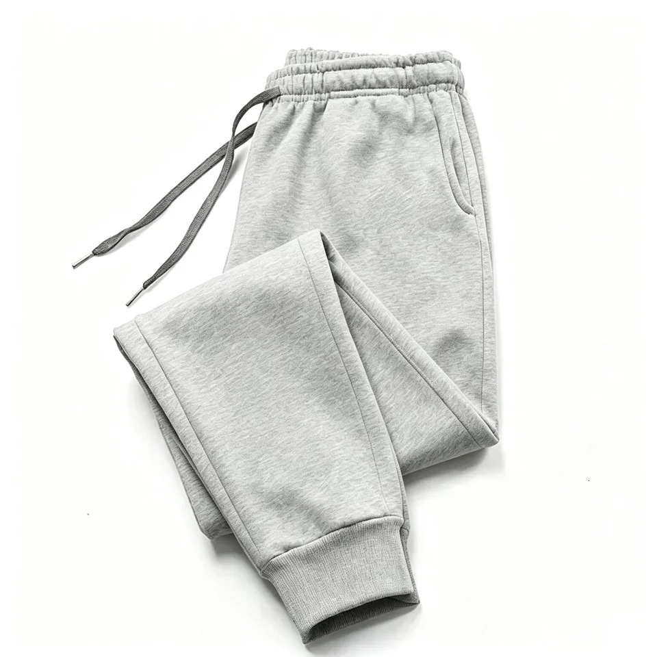 Men Sweatpants High Quality Drawstring Solid Color Jogger Pants All Season Home Outdoor Casual Sport Trousers Mens Clothes 260729 - view 4