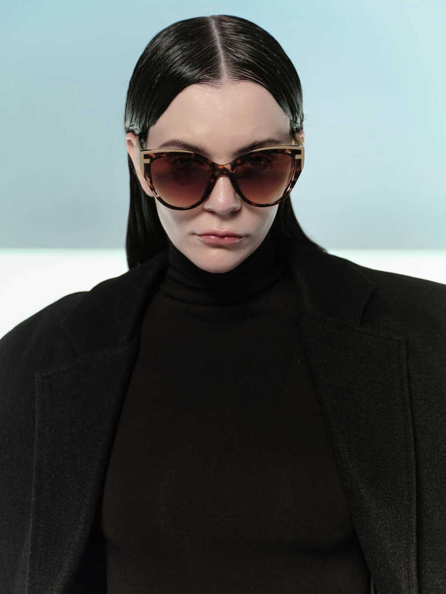 Rollcall 1 Paio Di Occhiali Da Sole Unisex Cat Eye Oversize Colorblock Stile Bo…