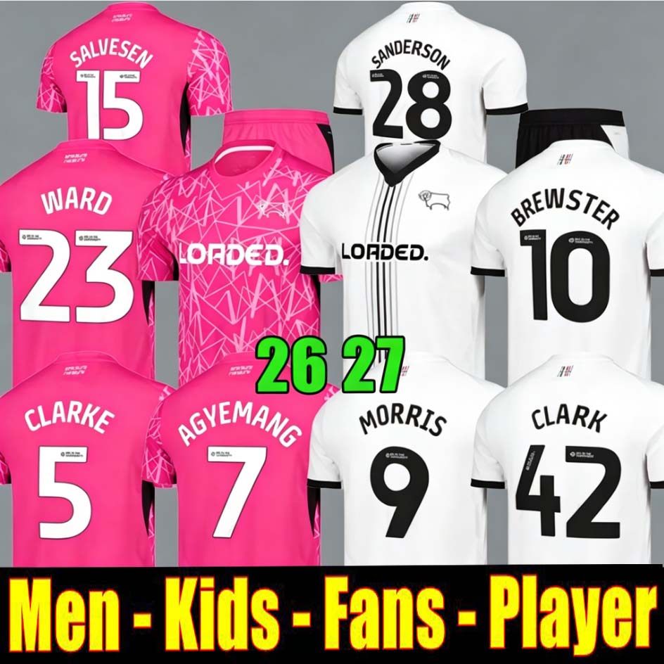 Derby County FC 26 27 Soccer Jerseys Morris Agyemang 2026 F…