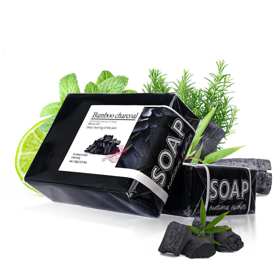 Luxury Bamboo Charcoal Soap Maquillaje Maquillaje Naturale Etichetta Privata At…