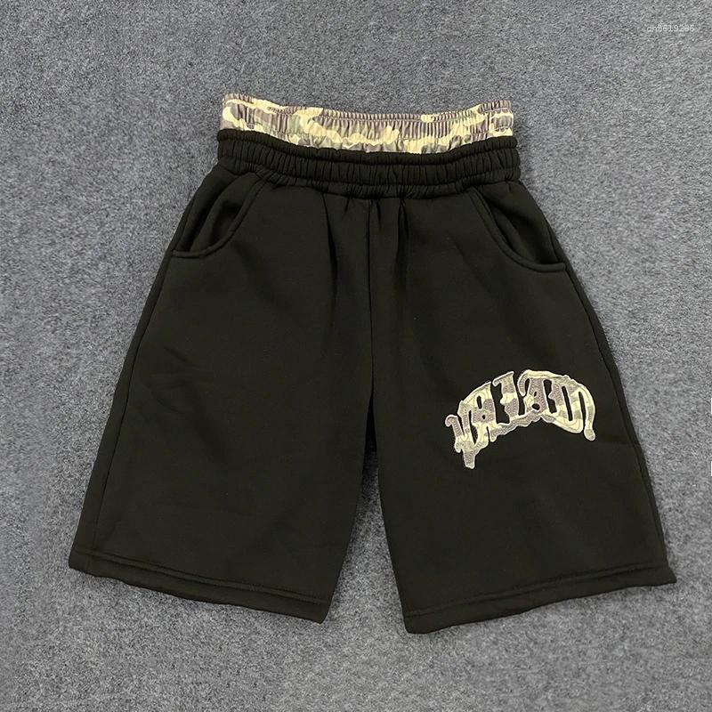 Men's Shorts Leopard Camouflage Print Waistband Sweat Men Casual Loose Fit Heather Grey Summer Streetwear With Embroidered Size S-2XL - view 3