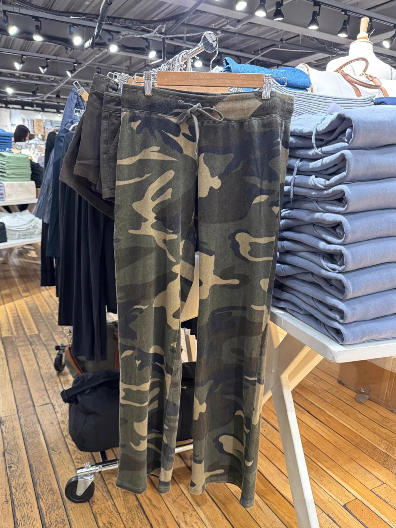 Camouflage Sport Straight Sweatpant Women Summer Drawstring Low Waist Cotton Trousers American Vintage Streetwear Baggy Pant Y2k 260730 - view 4