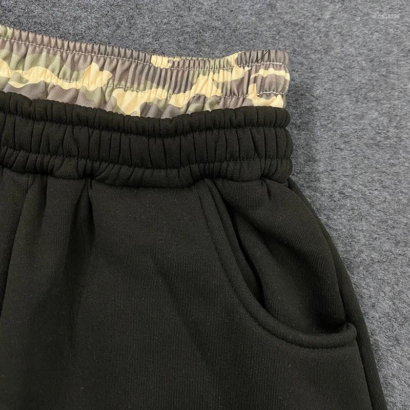 Men's Shorts Leopard Camouflage Print Waistband Sweat Men Casual Loose Fit Heather Grey Summer Streetwear With Embroidered Size S-2XL - view 4