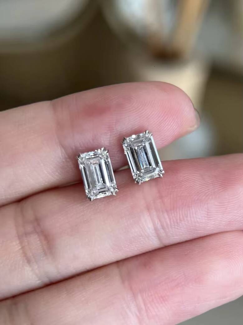 Luxury Jewelry Stud Earrings Set 05ct 1ct IGI Certified Diamond Lab Grown 18K Gold Classic Single Diamond Elegant Earrings - view 5