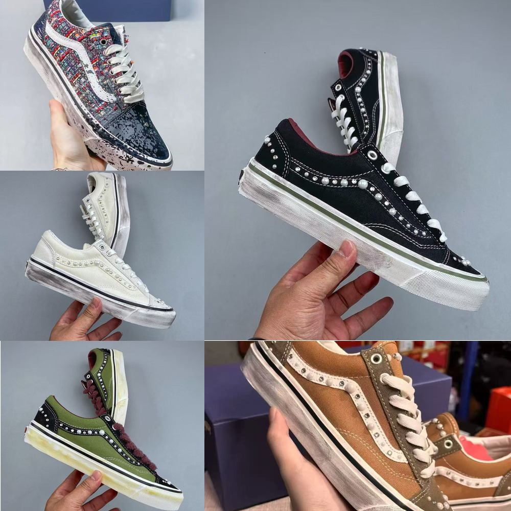 2026 Designer Shoes Top Luxury Canvas Shoes New Sneakers For Men Women Pearl Tr…
