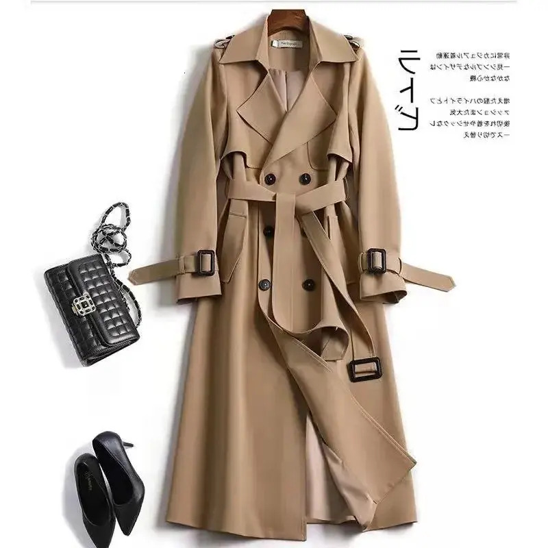 Women Classic Long Trench Coat Women's Trench Coats Fashion…