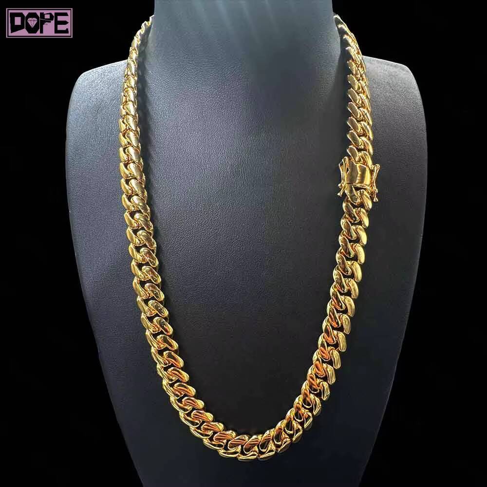 Hip Hop Chain 6mm 8mm 14mm 925 Silver Monaco Cuban Link Chain Ready to Ship Plain Cuban Chain - view 3