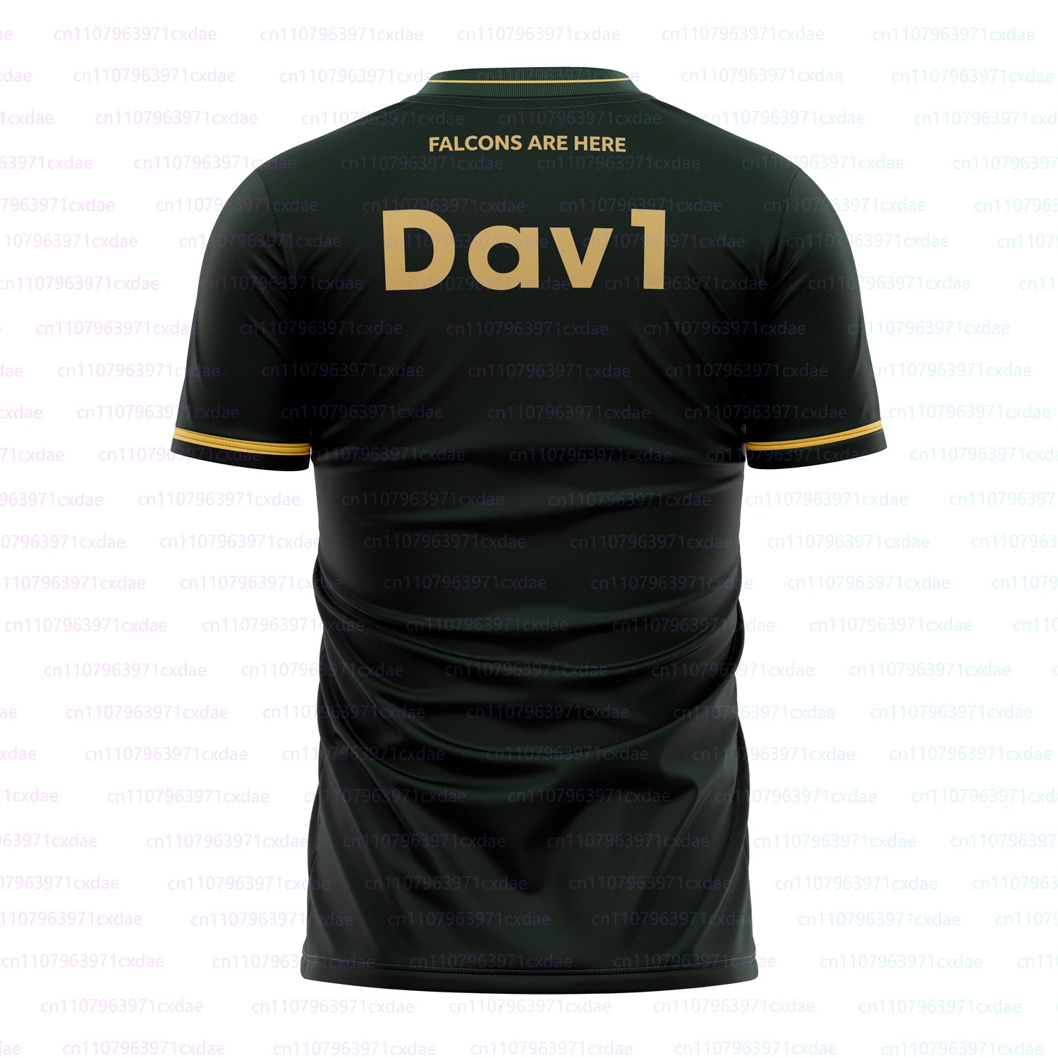 Team Falcons 2026 Training Uniforms CS2 Esports Karrigan Fans n Gaming Custom ID T-shirts Mens 3D V -Neck Tees 260729 - view 3