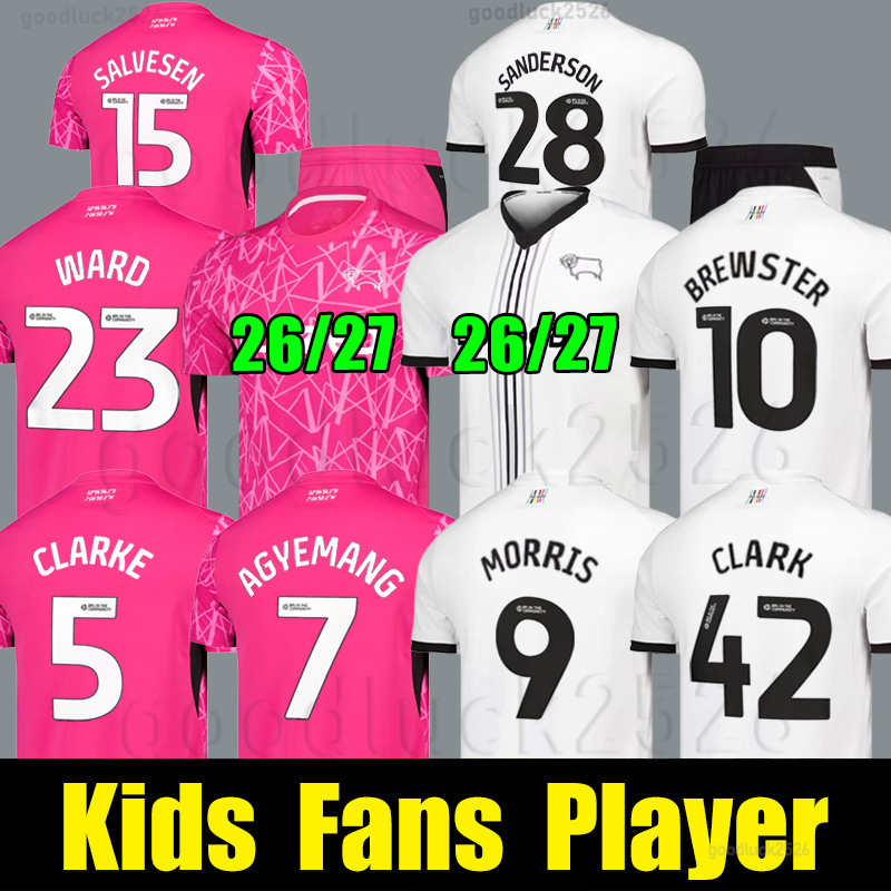 Derby County FC 26 27 Soccer Jerseys Morris Agyemang 2026 2…