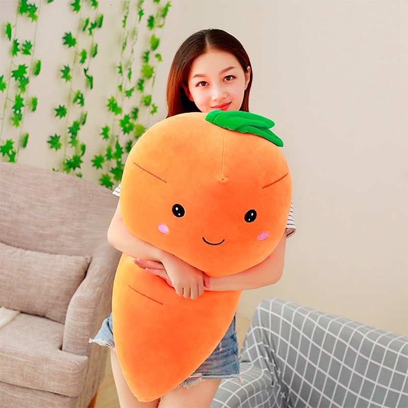557595CM Cretive Simulation Plant Plush Toy Stuffed Carrot With Down Cotton Super Soft Pillow Lovely Gift For Girl 260730BJ