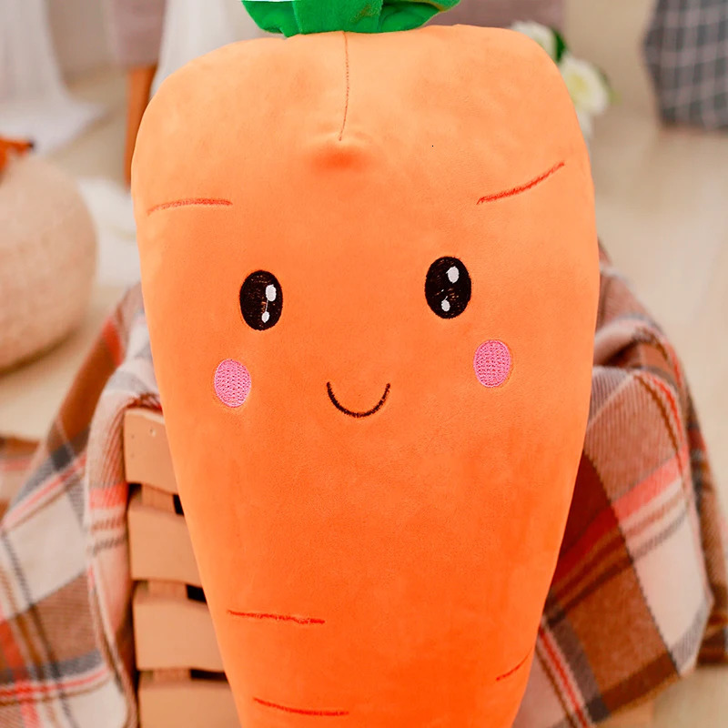 557595CM Cretive Simulation Plant Plush Toy Stuffed Carrot With Down Cotton Super Soft Pillow Lovely Gift For Girl 260730BJ - view 4