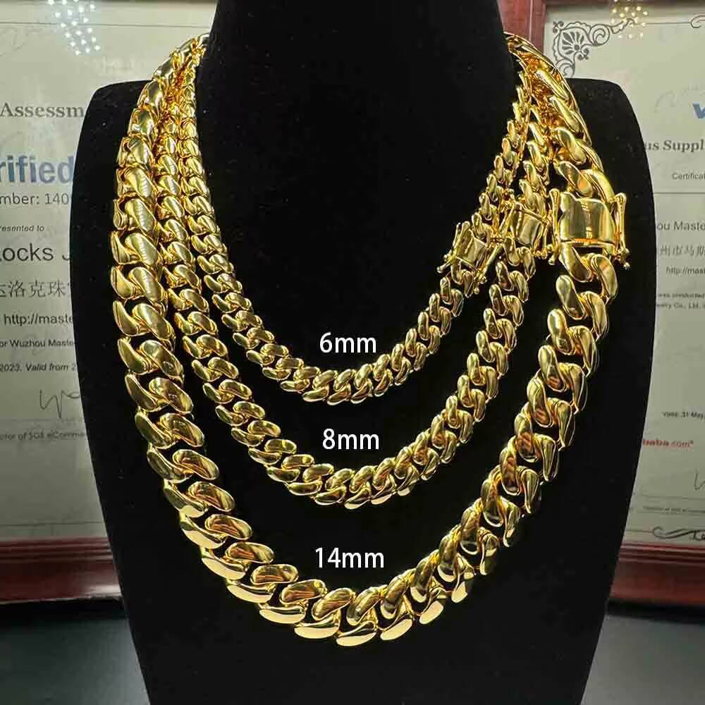 Hip Hop Chain 6mm 8mm 14mm 925 Silver Monaco Cuban Link Chain Ready to Ship Plain Cuban Chain - view 6