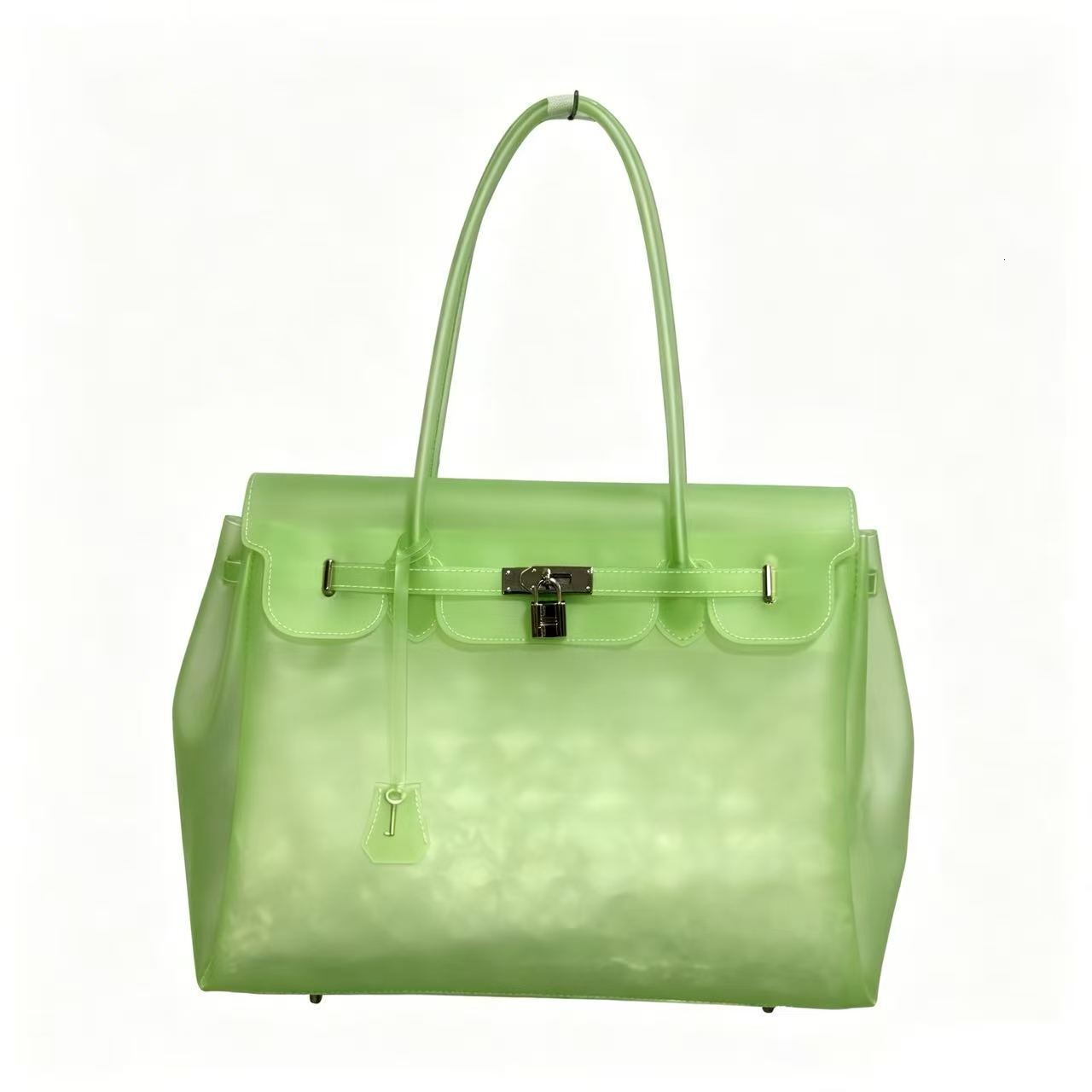 Handbag Shoulder Bags Kiikii's Same Style TPU Jelly New Summer Model High End Commuter Tote Transparent Large Capacity Underarm Bag - view 9
