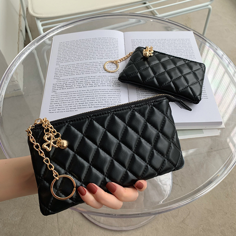 Luxury Brand Designer Bag 2025 New Fashion Long For Women, Soft Leather Phone Bag, Key Wallet, Coin Purse, Diamond Pattern Short Wallet - view 3