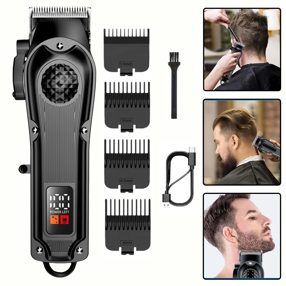 Professional Hair Clipper for Men Electric Barber Cordless Rechargeable Cutting Clippers Mens Tools 260731 - view 9