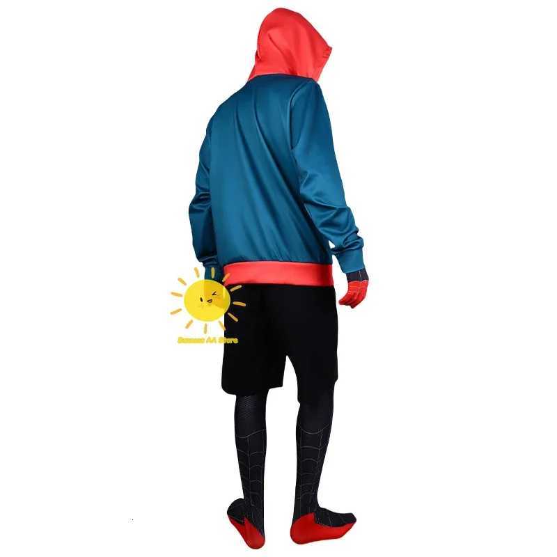 Disney BEAST KINGDOM Spider Miles Morales Cosplay Halloween Jacket Bodysuit Mask Party Costume Suits Spider Miles Fantasy for Unisex C260815 C260731 - view 4