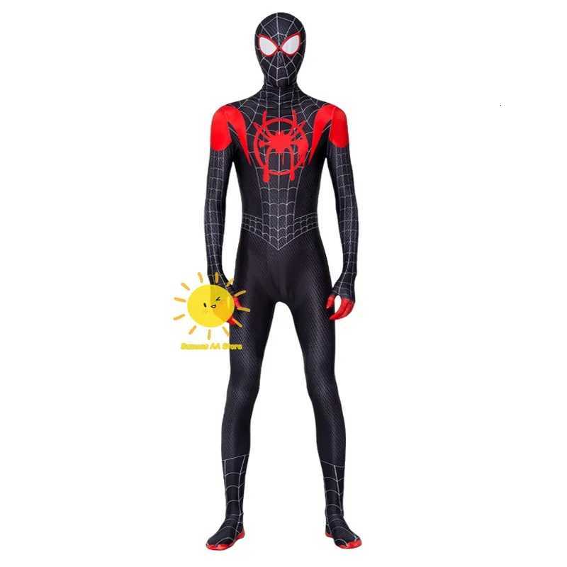 Disney BEAST KINGDOM Spider Miles Morales Cosplay Halloween Jacket Bodysuit Mask Party Costume Suits Spider Miles Fantasy for Unisex C260815 C260731 - view 5