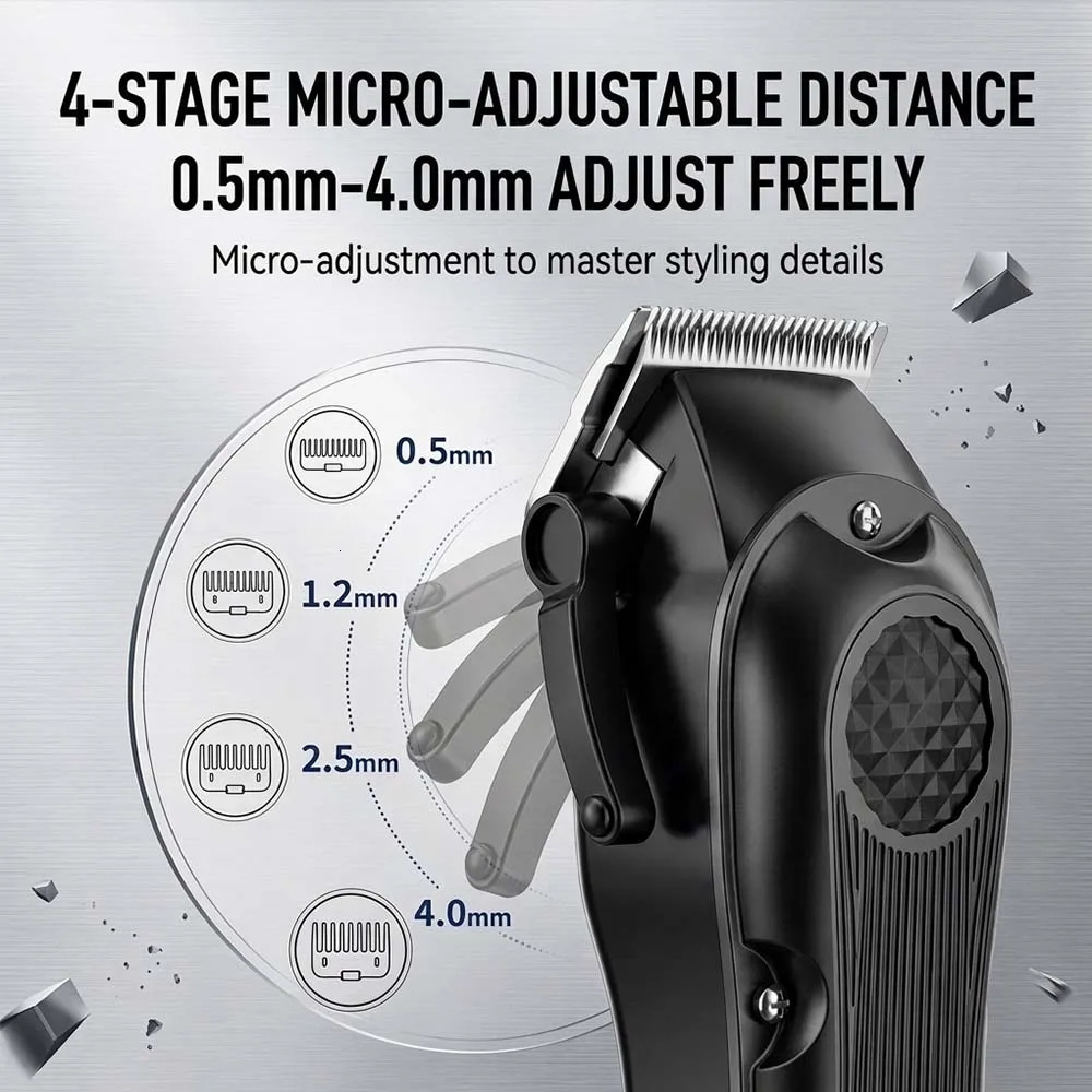 Professional Hair Clipper for Men Electric Barber Cordless Rechargeable Cutting Clippers Mens Tools 260731 - view 6