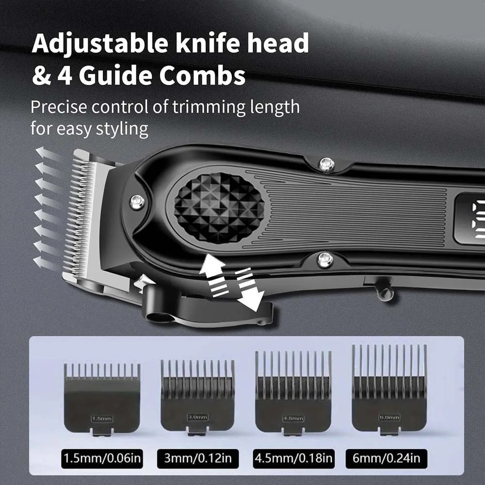 Professional Hair Clipper for Men Electric Barber Cordless Rechargeable Cutting Clippers Mens Tools 260731 - view 8