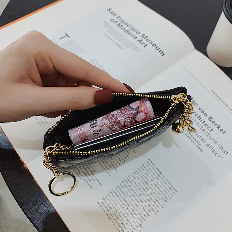 Luxury Brand Designer Bag 2025 New Fashion Long For Women, Soft Leather Phone Bag, Key Wallet, Coin Purse, Diamond Pattern Short Wallet - view 4
